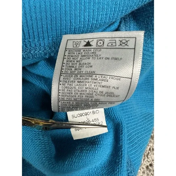 Vintage Nike Sweatshirt‎ Men's Large Retro Logo Pullover Aqua Blue 90s Y2K - Picture 8 of 11